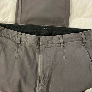 Theory Men's Charcoal Gray Chinos